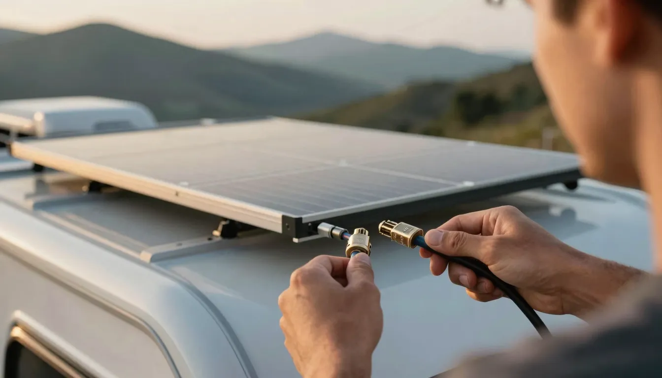 rv solar panel installation